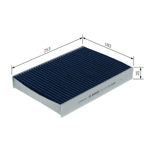 Filter vnútorného priestoru 0 986 628 657 /BOSCH/ - obr. 4
