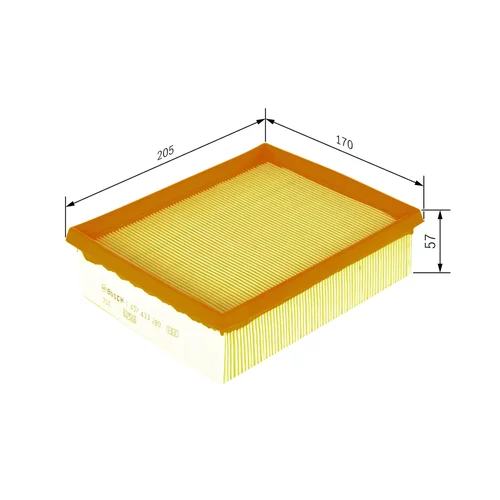 Vzduchový filter 1 457 433 280 /BOSCH/ - obr. 4
