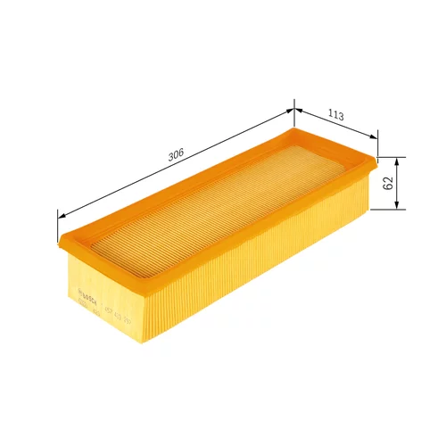 Vzduchový filter 1 457 433 297 /BOSCH/ - obr. 4
