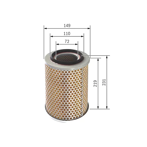 Vzduchový filter 1 457 433 627 /BOSCH/ - obr. 4