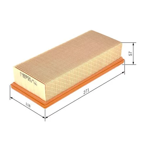 Vzduchový filter 1 457 433 781 /BOSCH/ - obr. 4