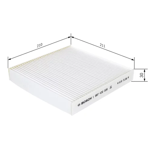 Filter vnútorného priestoru 1 987 432 026 /BOSCH/ - obr. 4