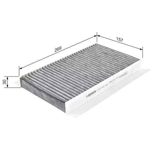 Filter vnútorného priestoru 1 987 432 535 /BOSCH/ - obr. 4