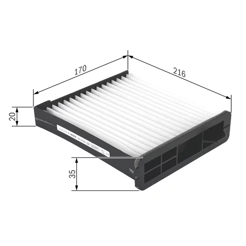 Filter vnútorného priestoru 1 987 435 009 /BOSCH/ - obr. 4