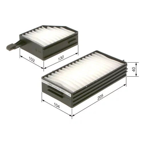 Filter vnútorného priestoru 1 987 435 043 /BOSCH/ - obr. 4