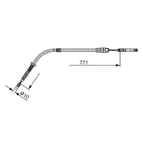 Ťažné lanko parkovacej brzdy 1 987 482 658 /BOSCH/ - obr. 4