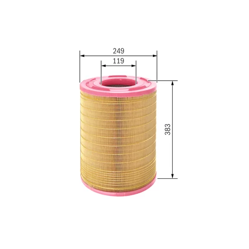 Vzduchový filter F 026 400 067 /BOSCH/ - obr. 4
