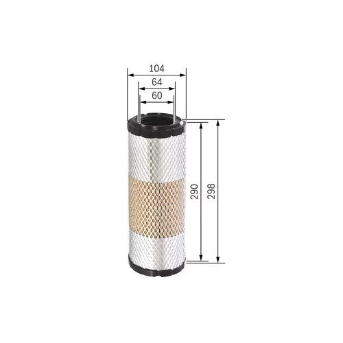 Vzduchový filter F 026 400 320 /BOSCH/ - obr. 4