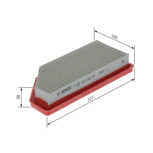 Vzduchový filter F 026 400 705 /BOSCH/ - obr. 4