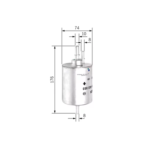Palivový filter F 026 403 003 /BOSCH/ - obr. 4
