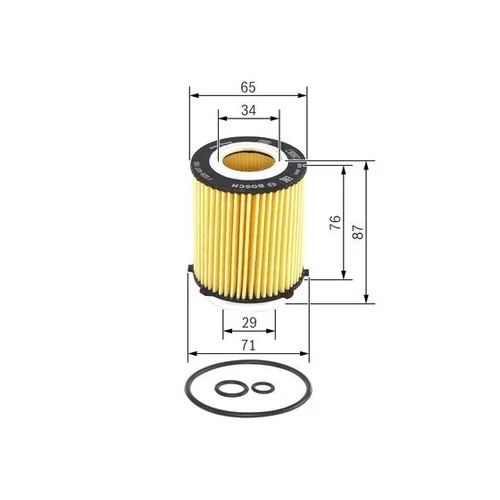 Olejový filter F 026 407 166 /BOSCH/ - obr. 4
