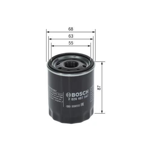 Olejový filter F 026 407 347 /BOSCH/ - obr. 4