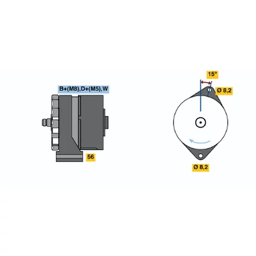 Alternátor BOSCH 0 120 489 434