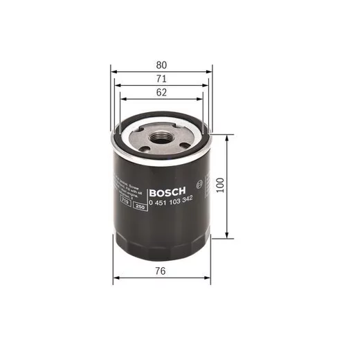 Olejový filter 0 451 103 342 /BOSCH/ - obr. 4