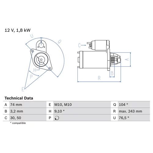 Štartér 0 986 018 680 /BOSCH/ - obr. 4