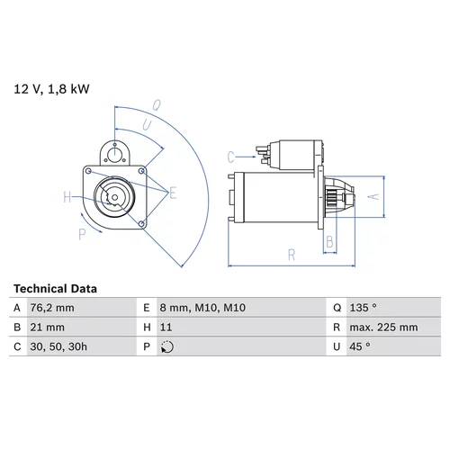 Štartér 0 986 022 581 /BOSCH/ - obr. 4