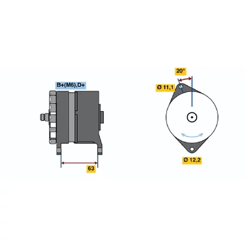 Alternátor BOSCH 0 986 034 420