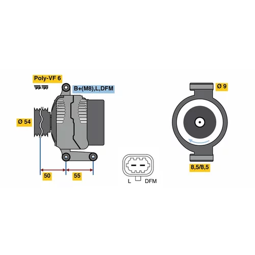 Alternátor BOSCH 0 986 081 120