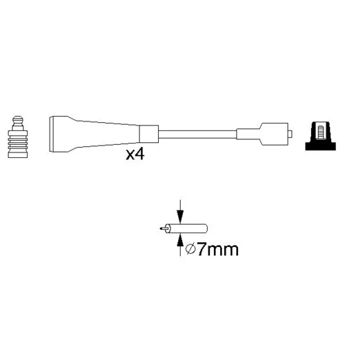 Sada zapaľovacích káblov 0 986 356 967 /BOSCH/ - obr. 4
