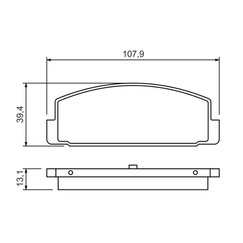 Sada brzdových platničiek kotúčovej brzdy 0 986 424 295 /BOSCH/ - obr. 6