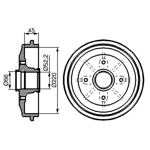 Brzdový bubon 0 986 477 151 /BOSCH/ - obr. 4