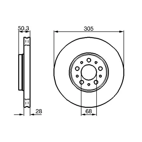 Brzdový kotúč 0 986 478 494 /BOSCH/ - obr. 4