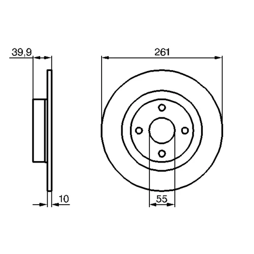 Brzdový kotúč 0 986 479 128 /BOSCH/ - obr. 4