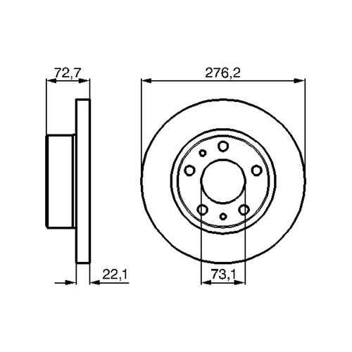 Brzdový kotúč 0 986 479 162 /BOSCH/ - obr. 4