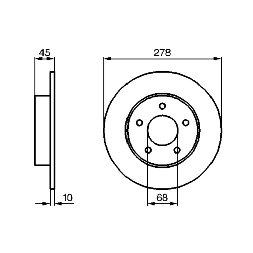 Brzdový kotúč 0 986 479 B64 /BOSCH/ - obr. 4