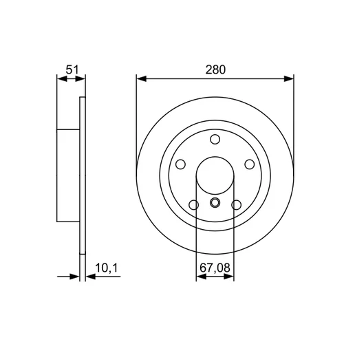Brzdový kotúč 0 986 479 C92 /BOSCH/ - obr. 4