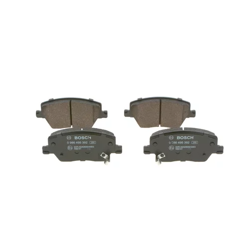 Sada brzdových platničiek kotúčovej brzdy 0 986 495 392 /BOSCH/ - obr. 2