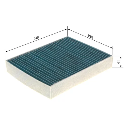 Filter vnútorného priestoru 0 986 628 543 /BOSCH/ - obr. 4