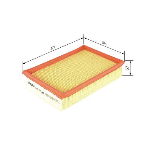 Vzduchový filter 1 457 433 264 /BOSCH/ - obr. 4