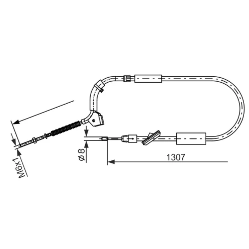 Ťažné lanko parkovacej brzdy 1 987 477 223 /BOSCH/ - obr. 4