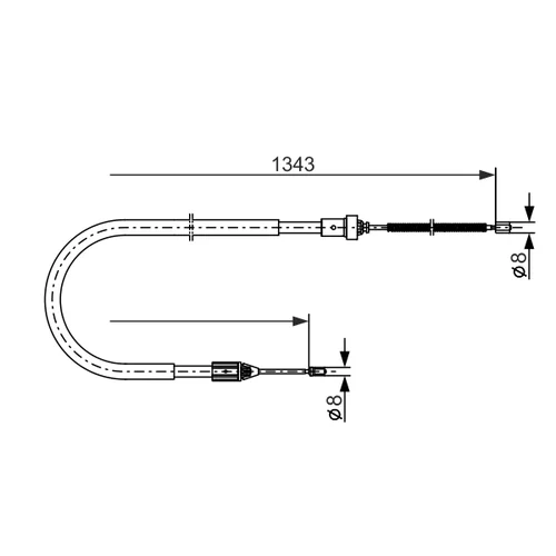 Ťažné lanko parkovacej brzdy 1 987 477 641 /BOSCH/ - obr. 4