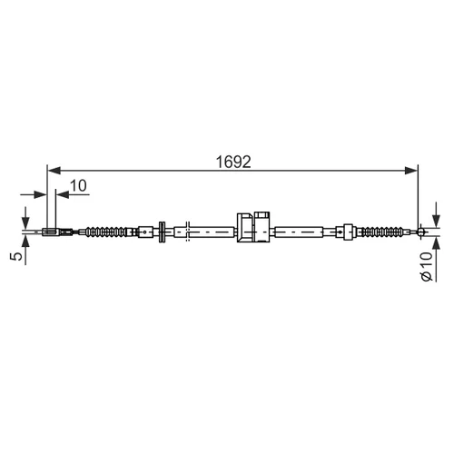 Ťažné lanko parkovacej brzdy 1 987 477 813 /BOSCH/ - obr. 4