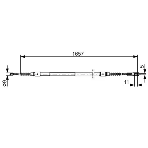 Ťažné lanko parkovacej brzdy 1 987 477 881 /BOSCH/ - obr. 4