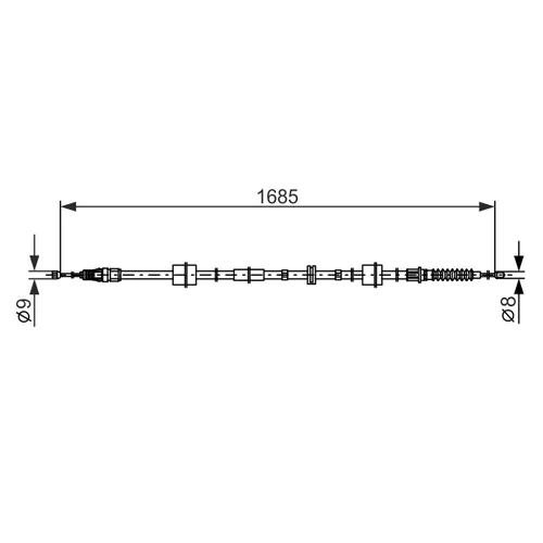 Ťažné lanko parkovacej brzdy 1 987 482 660 /BOSCH/ - obr. 4