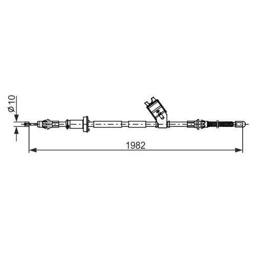 Ťažné lanko parkovacej brzdy 1 987 482 747 /BOSCH/ - obr. 4