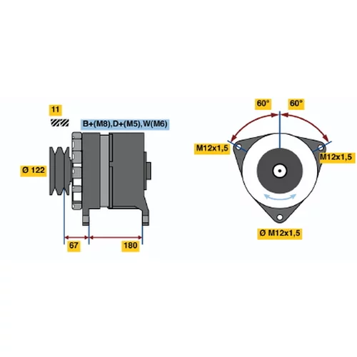 Alternátor BOSCH 9 120 456 048