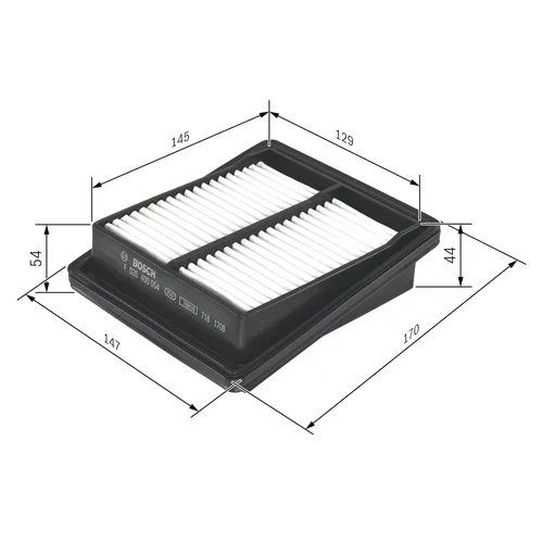 Vzduchový filter F 026 400 054 /BOSCH/ - obr. 4