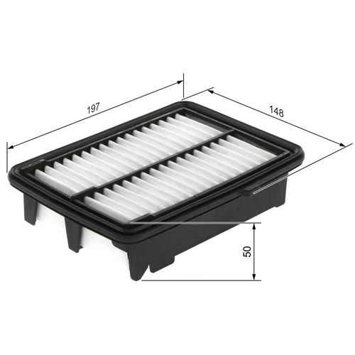 Vzduchový filter F 026 400 384 /BOSCH/ - obr. 4