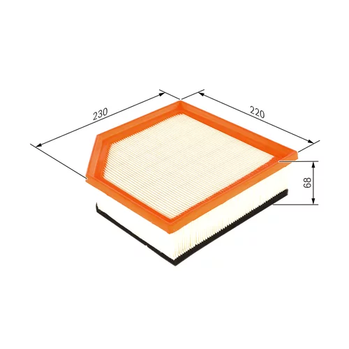 Vzduchový filter F 026 400 451 /BOSCH/ - obr. 4