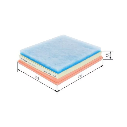 Vzduchový filter F 026 400 511 /BOSCH/ - obr. 4