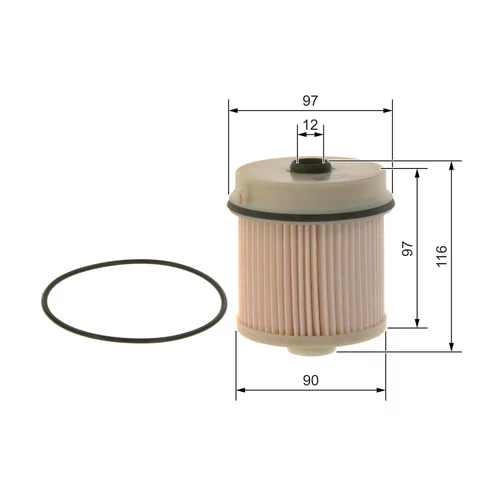 Palivový filter F 026 402 216 /BOSCH/ - obr. 4