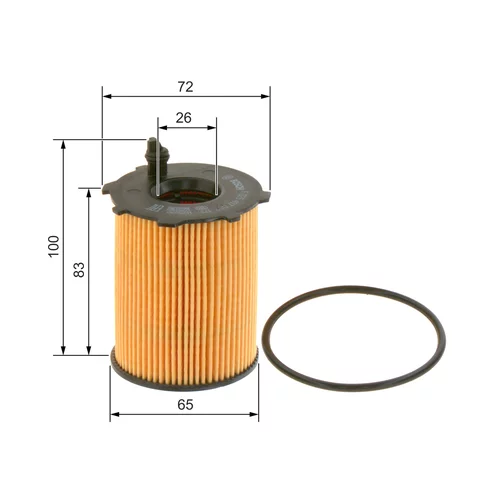 Olejový filter F 026 407 082 /BOSCH/ - obr. 4