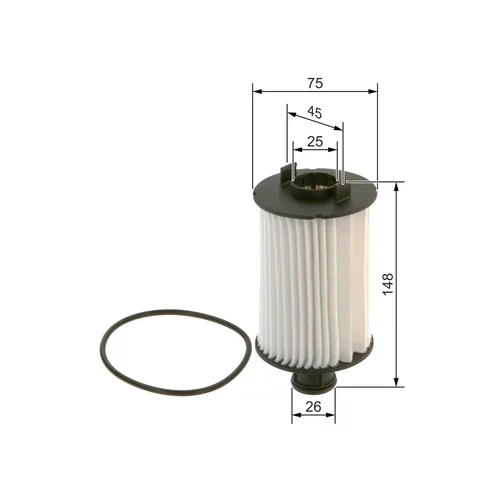 Olejový filter F 026 407 269 /BOSCH/ - obr. 4