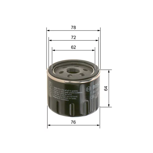 Olejový filter F 026 407 302 /BOSCH/ - obr. 4