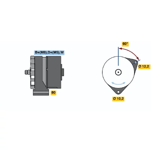 Alternátor BOSCH 0 120 484 025