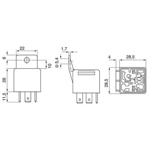 Relé pracovného prúdu 0 332 019 103 /BOSCH/ - obr. 4